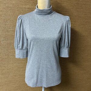 Ann Taylor Top Womens Medium Silver Sparkle